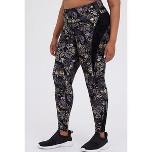 NWT Torrid Floral Black Skull Leggings
